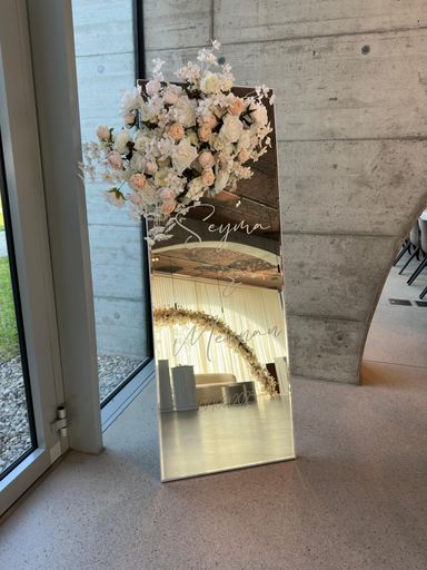 Willkommenspiegel Empfangsschild