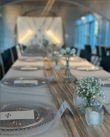 Tischdekoration Hochzeit Gästetische