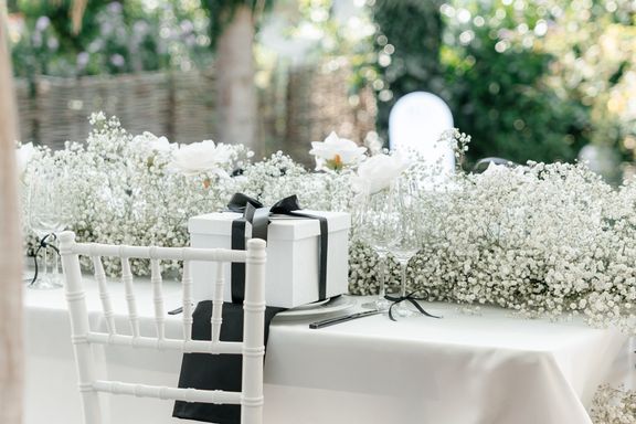 Brauttisch Tischdekoration